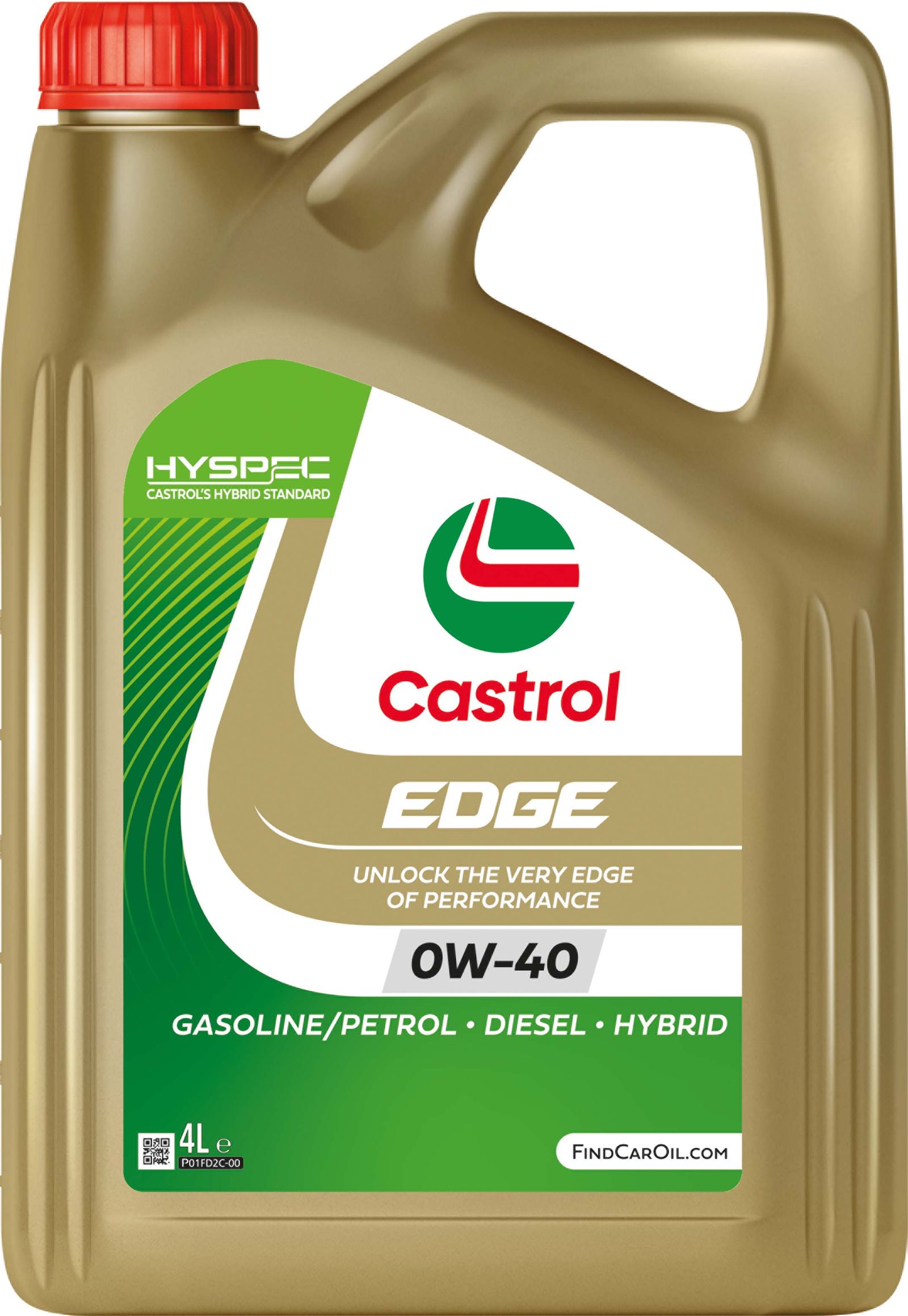 Ulei de motor sintetic CASTROL EDGE 0W-40, 4 litri